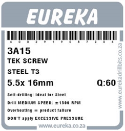 3A15 - Tek Screw Steel -3A15_label_T